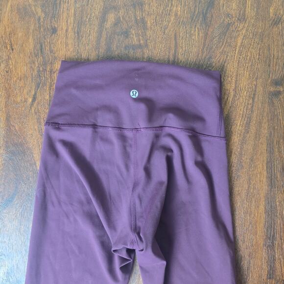 Lululemon Wunder Train High-Rise Tight 25" - Cassis - Size 4 - Style # W5CQDS - Picture 7 of 8